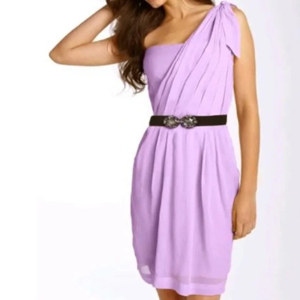 BCBG One Shoulder Dress - Lilac